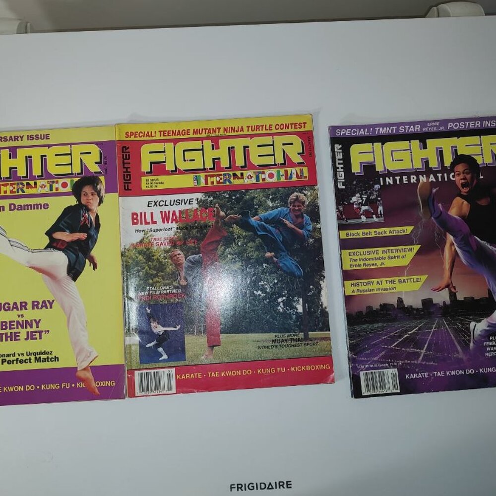 Lot of Three(2 1990/1-1989) Fighter International Magazine-Good